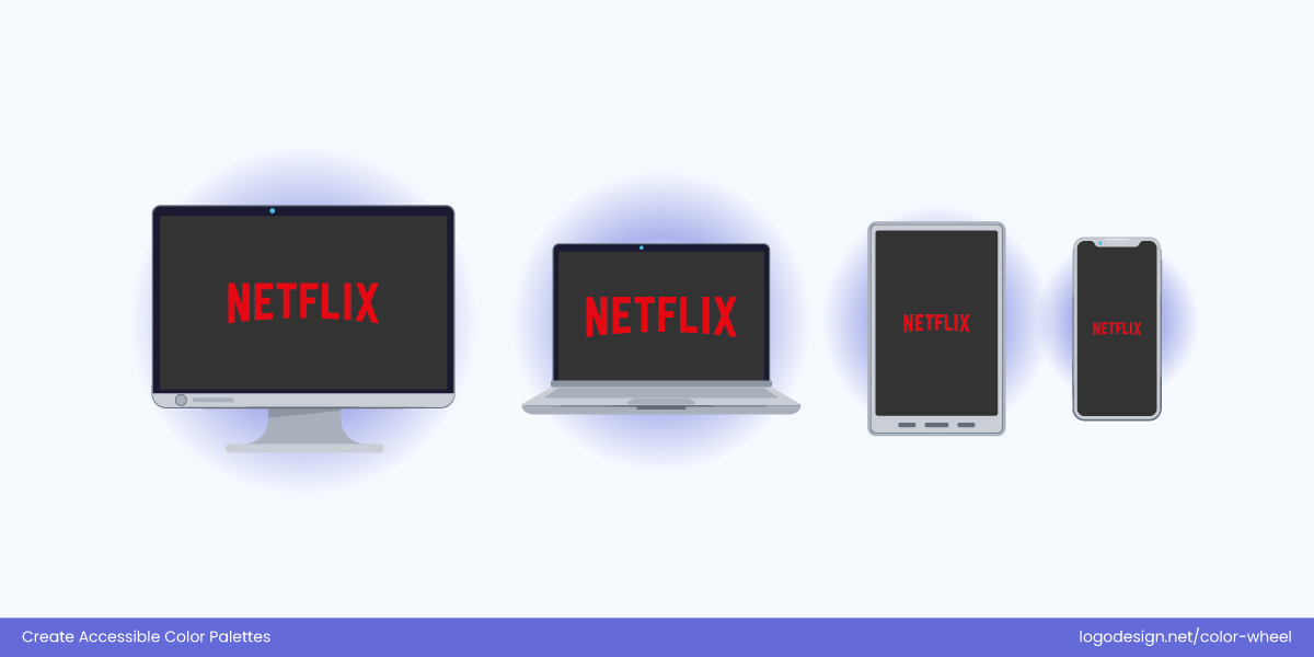 Netflix Logo across screens Netflix Logo across screens