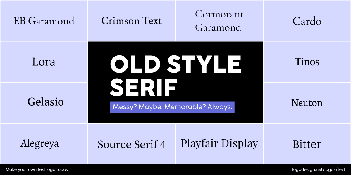 Old Style Serif Old Style Serif