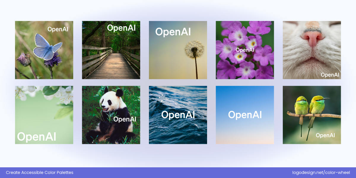 OpenAI logo on different backgrounds OpenAI logo on different backgrounds