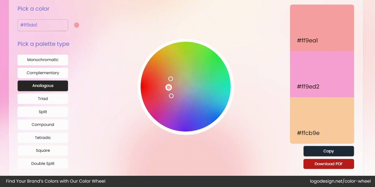 Pick a Palette Type Pick a Palette Type