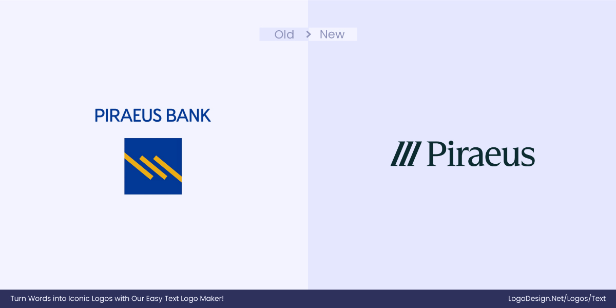 Piraeus Logo Before After Piraeus Logo Before After