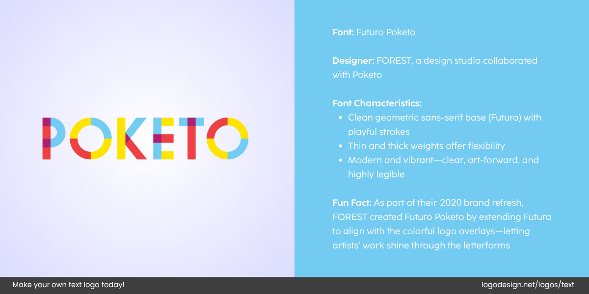 Poketo Logo Font and Typography Poketo Logo Font and Typography