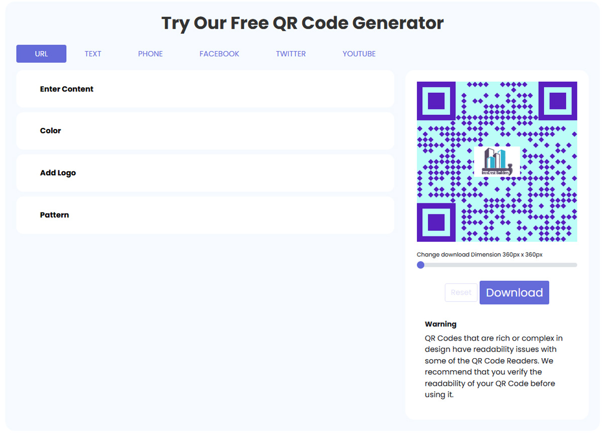 Download your customized QR code for use across platforms Download your customized QR code for use across platforms