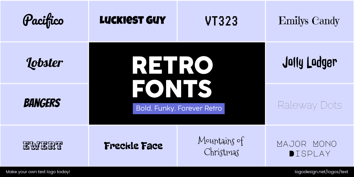 Retro Fonts Retro Fonts