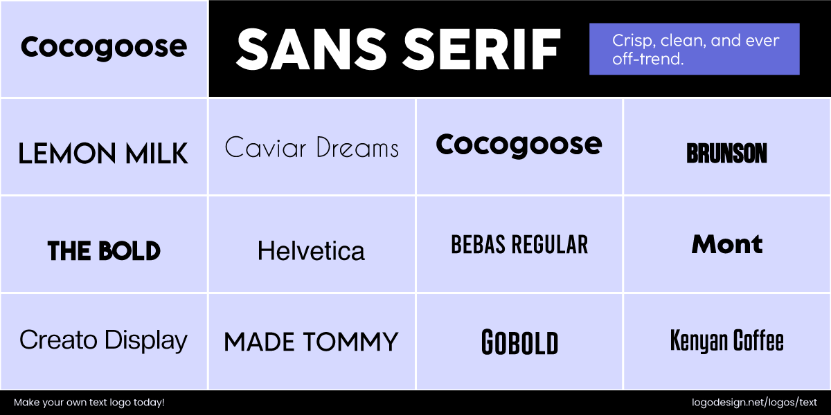 Sans -Serif Fonts Sans -Serif Fonts