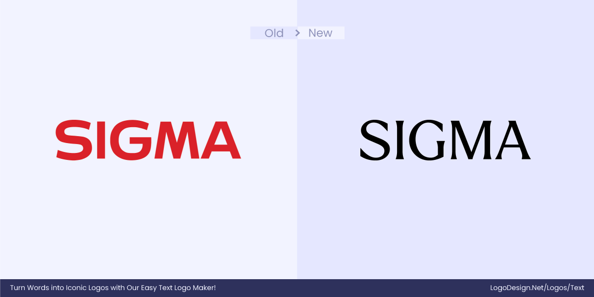 Sigma Logo Before After Sigma Logo Before After