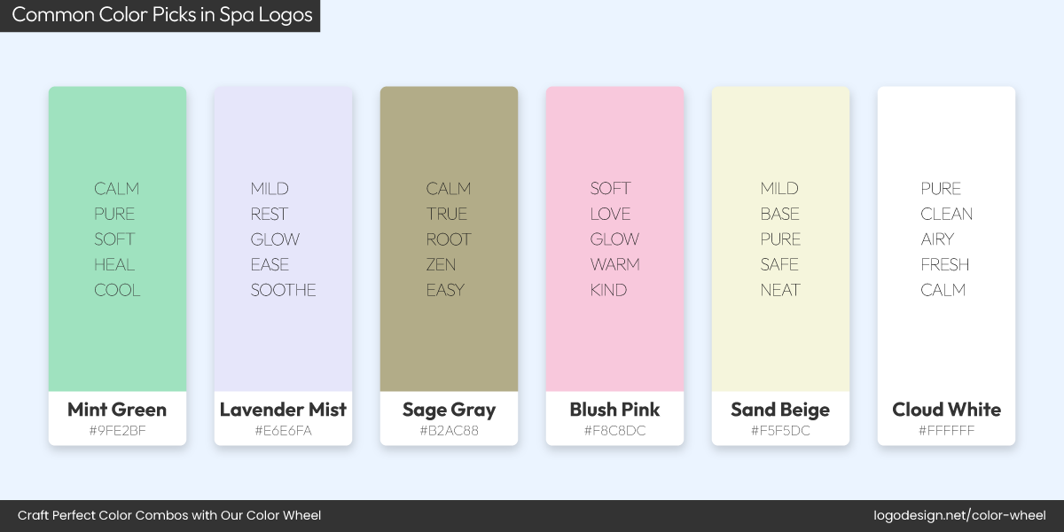 Spa Color Palette Spa Color Palette