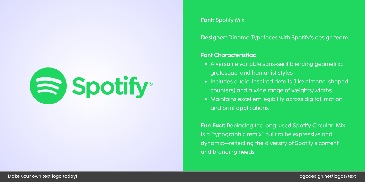Spotify Logo Font and Typography Spotify Logo Font and Typography