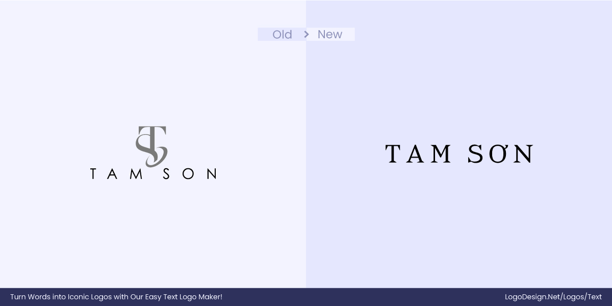 TAM SON Logo Before After TAM SON Logo Before After