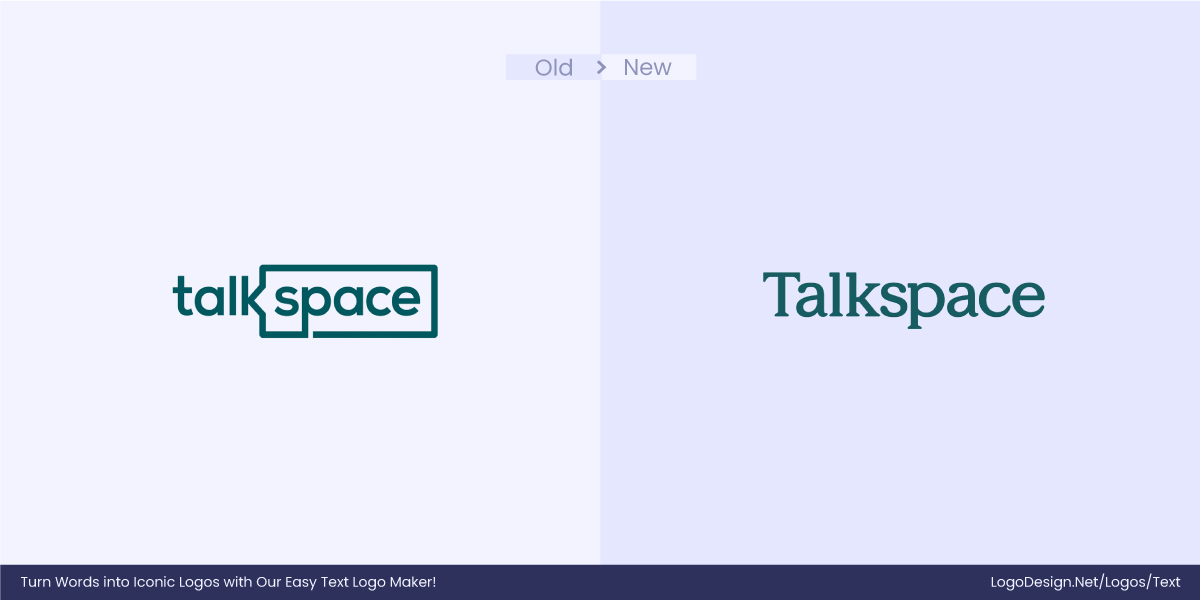 TalkSpace Logo Before After TalkSpace Logo Before After