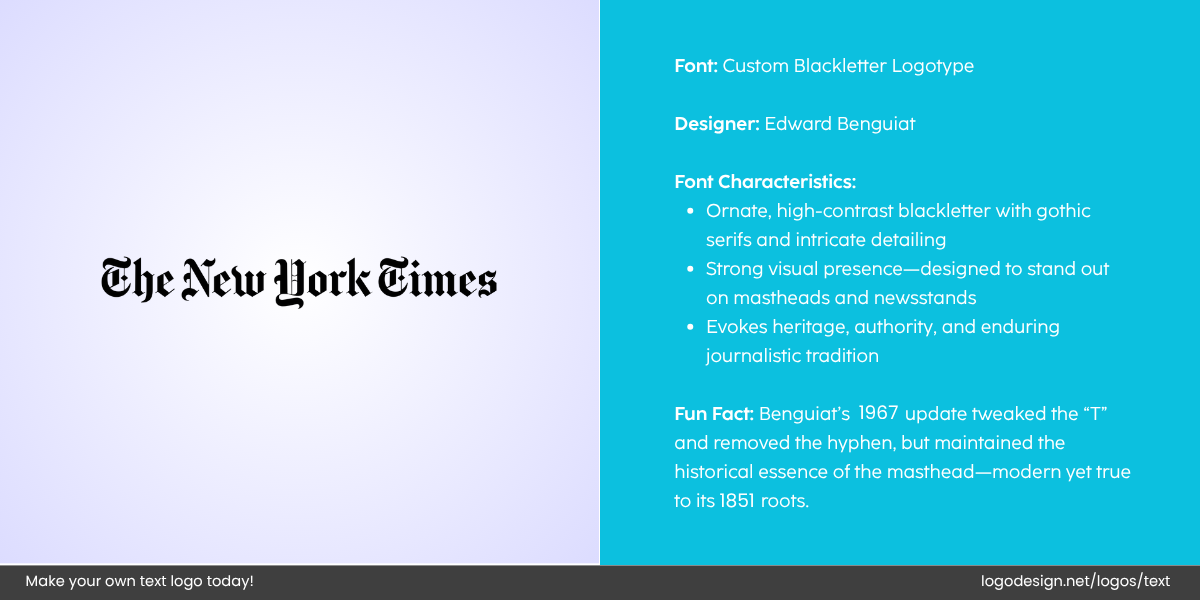 The New York Times Logo Font and Typography The New York Times Logo Font and Typography