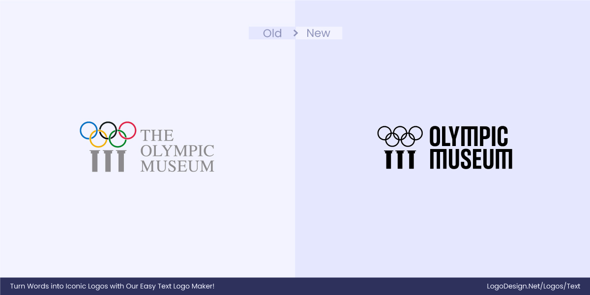 The Olympic Museum Logo Before After The Olympic Museum Logo Before After