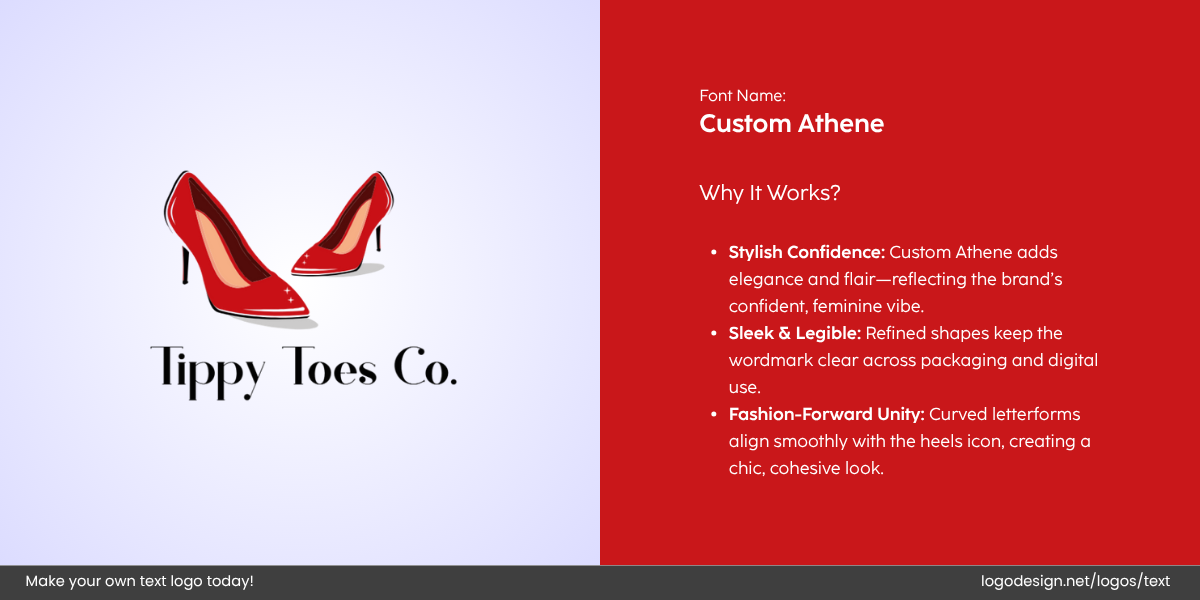 TippyToes co Logo Font and Typography TippyToes co Logo Font and Typography