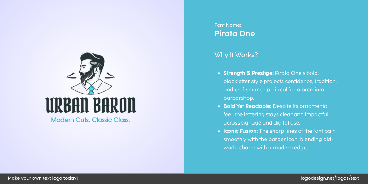 Urban Baron Logo Font and Typography Urban Baron Logo Font and Typography