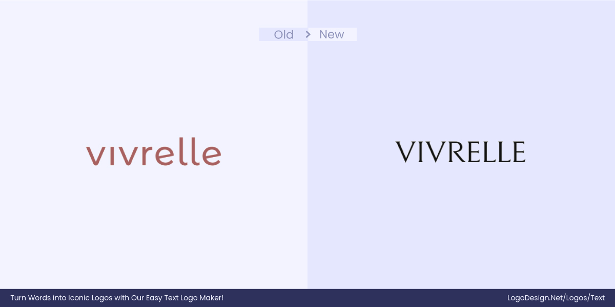 Vivrelle Logo Before After Vivrelle Logo Before After