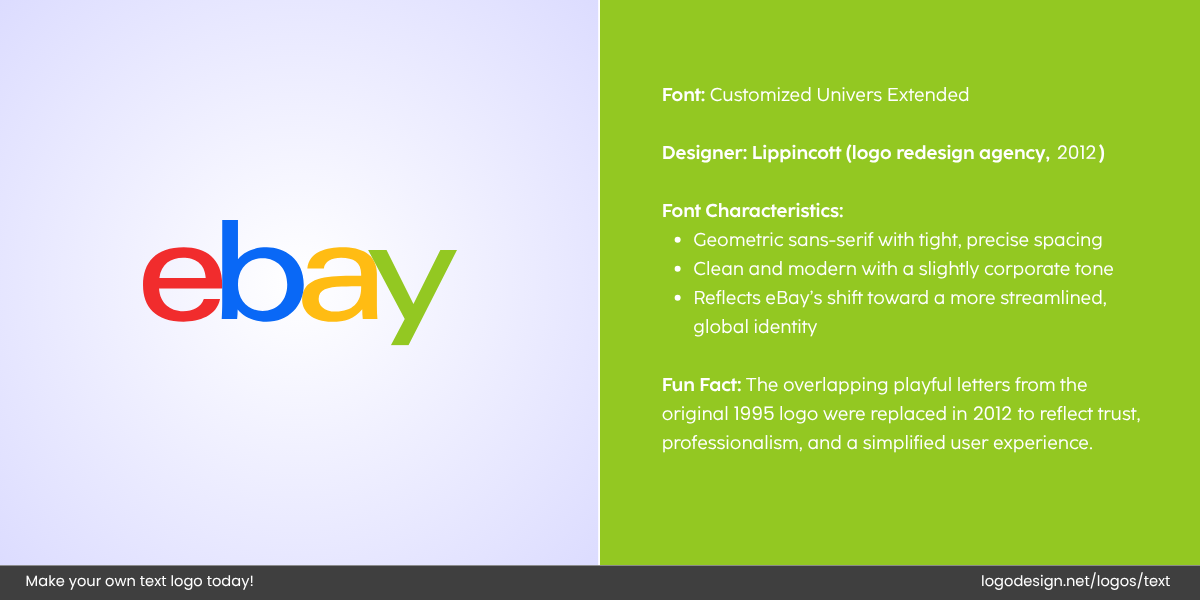 ebay Logo Font and Typography ebay Logo Font and Typography