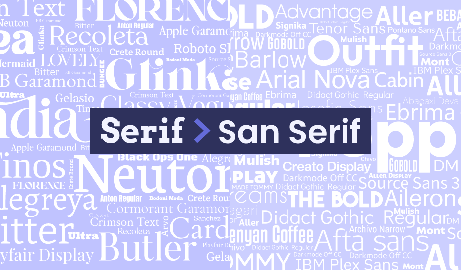 serif vs sans serif in logos
