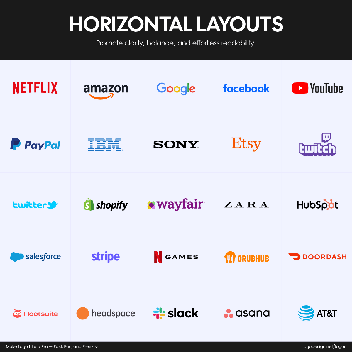 Horizontal Layouts Horizontal Layouts