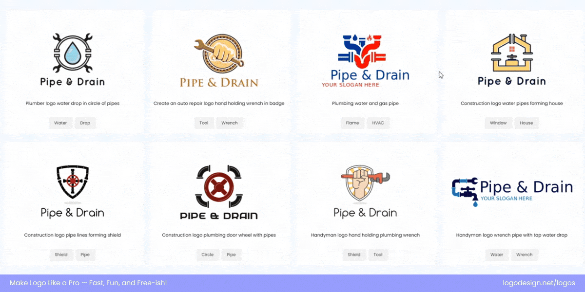 Browse and Pick a Logo That Fits Best Browse and Pick a Logo That Fits Best