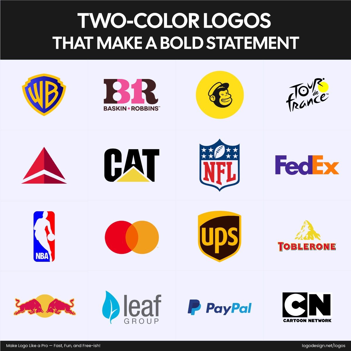 Two Color Logos That Make a Bold Statement Two Color Logos That Make a Bold Statement