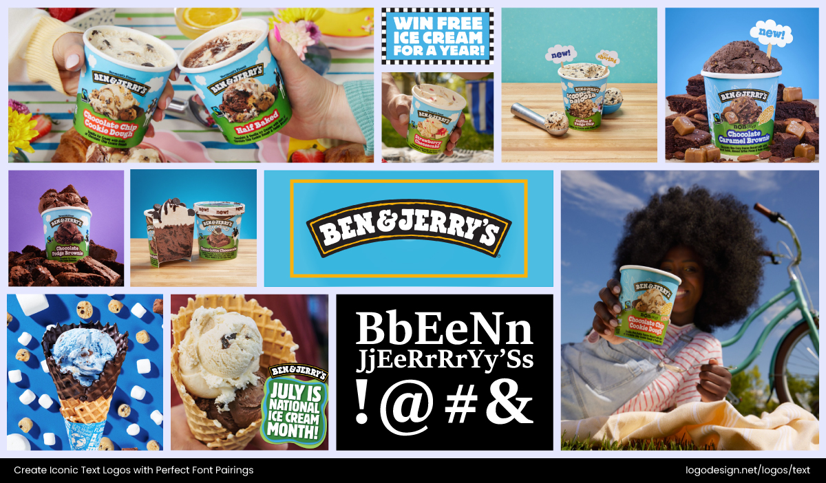 Ben & Jerry Collage Ben & Jerry Collage