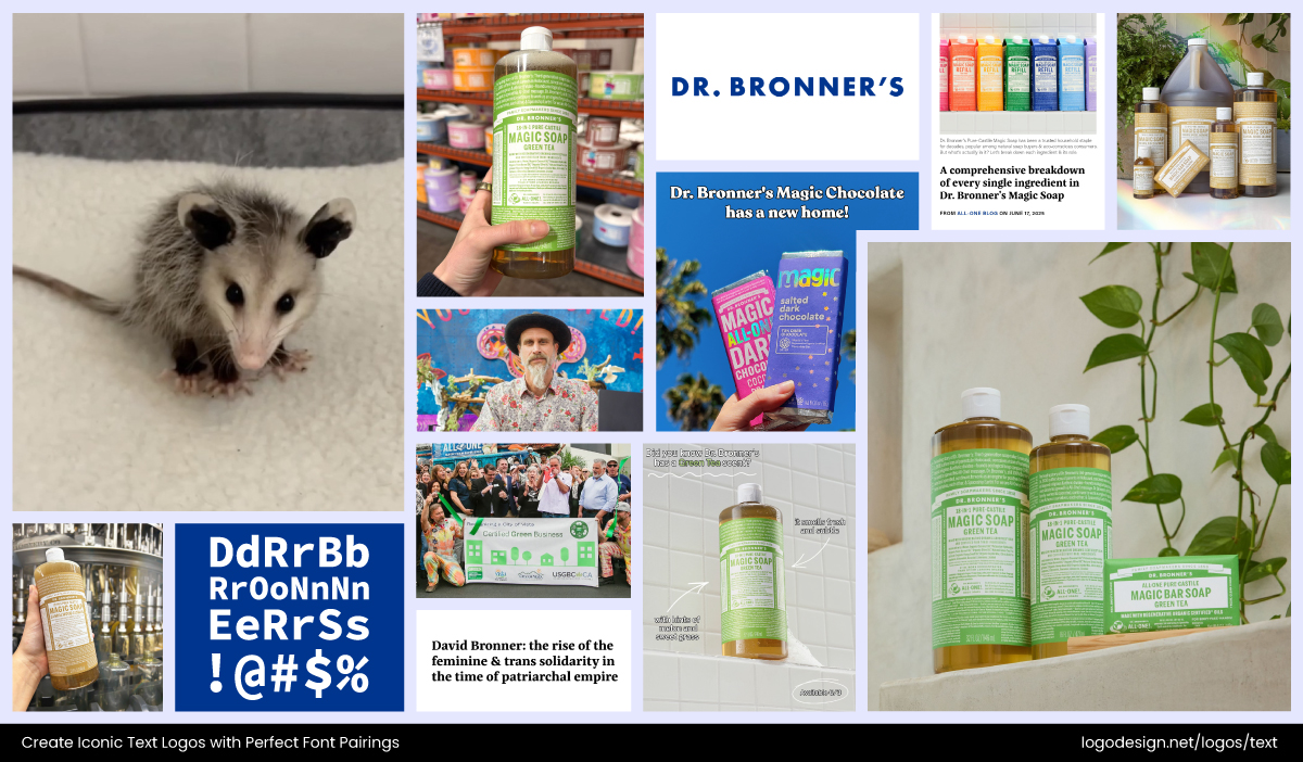 Dr Bronner Collage