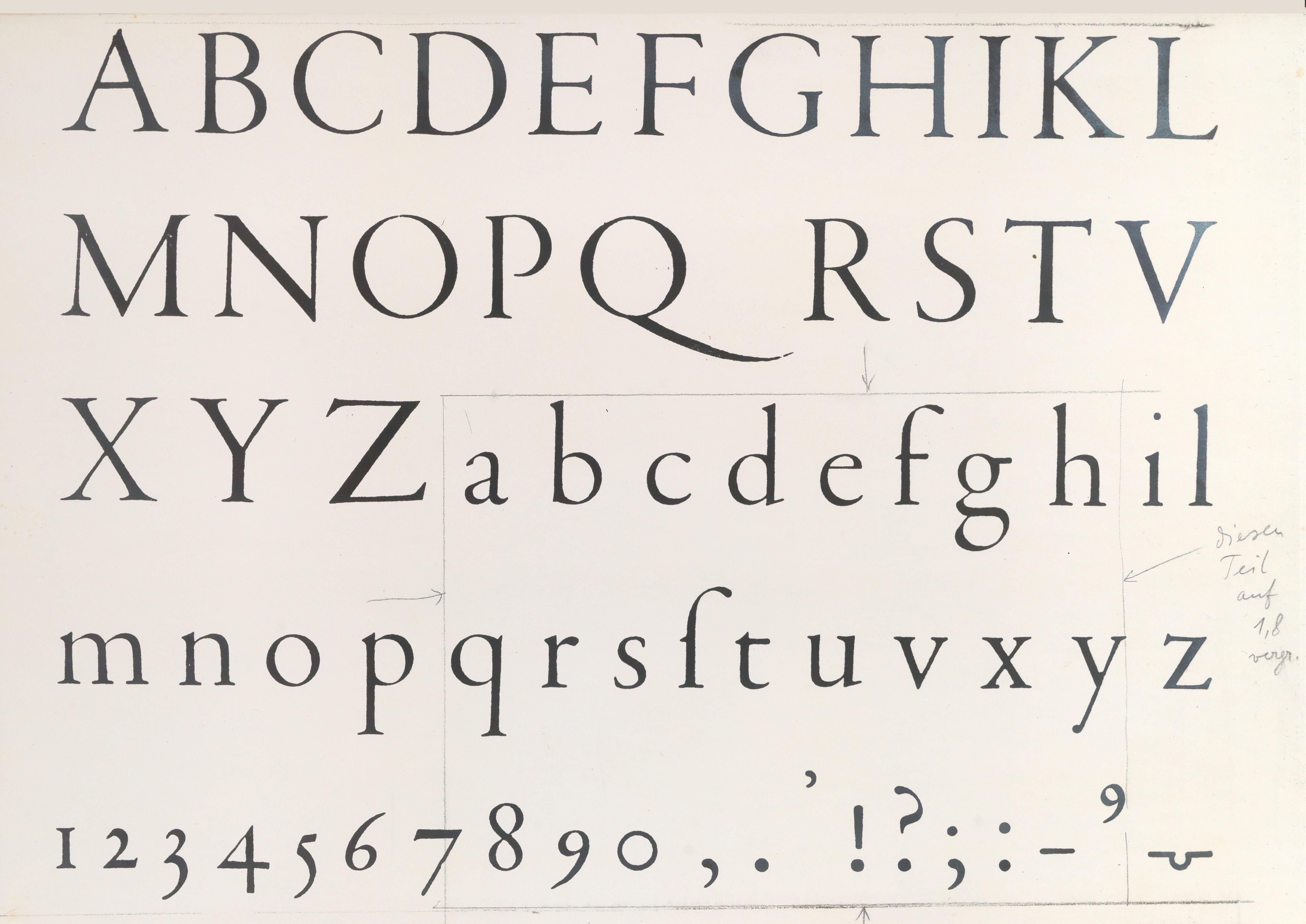 Garamond Typeface Specimen