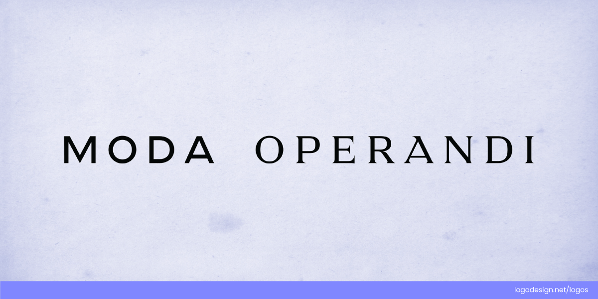 Moda Operandi logo serif sans serif