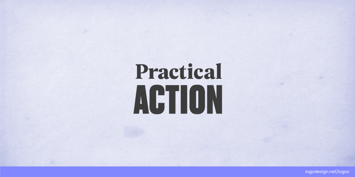 Practical Action Logo Serif and Sans Serif