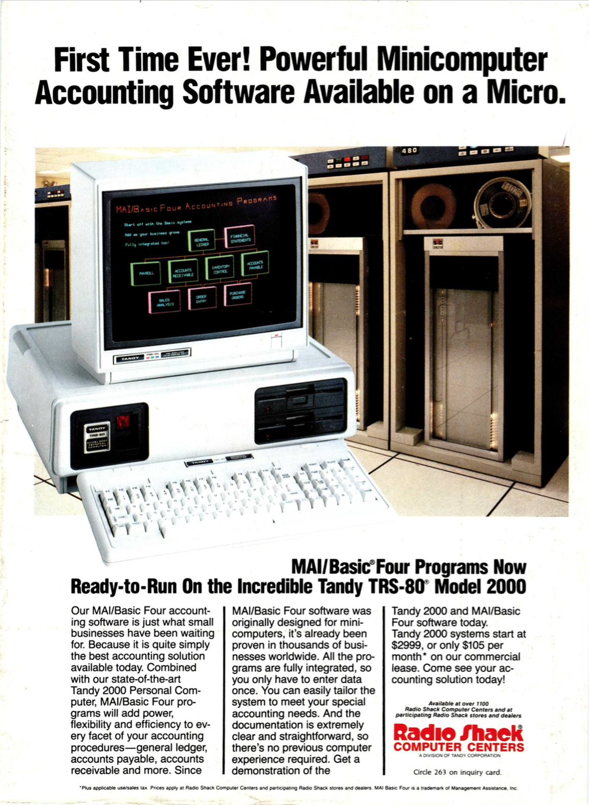 Tandy Computer Ad