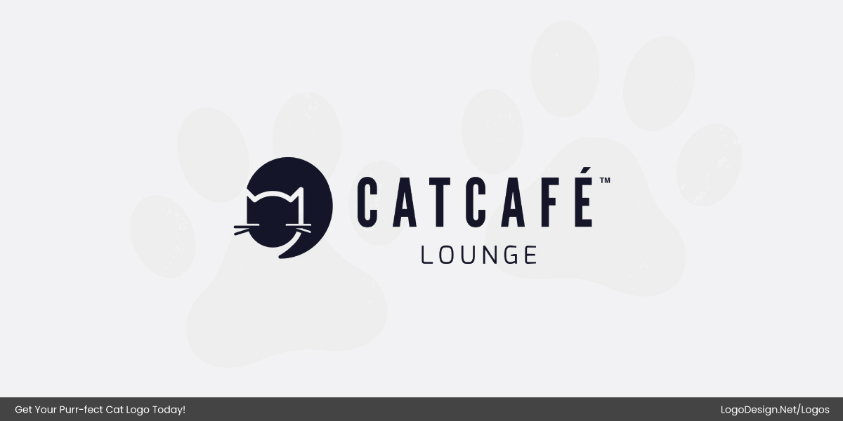 Cat Cafe Lounge Logo Cat Cafe Lounge Logo