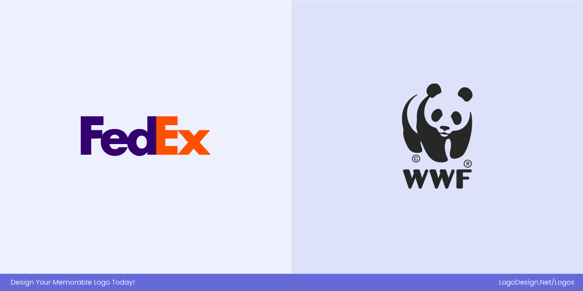 FedEx Logo WWF Panda Logo