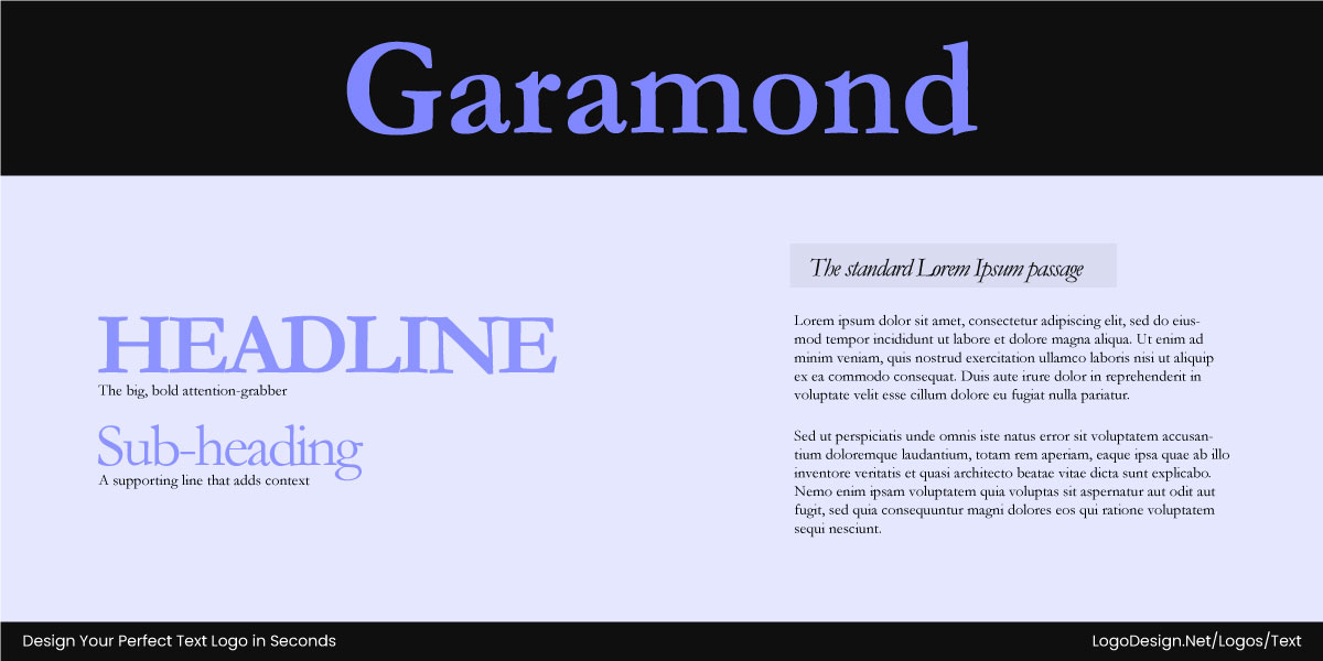 Garamond In A Different Context Garamond In A Different Context