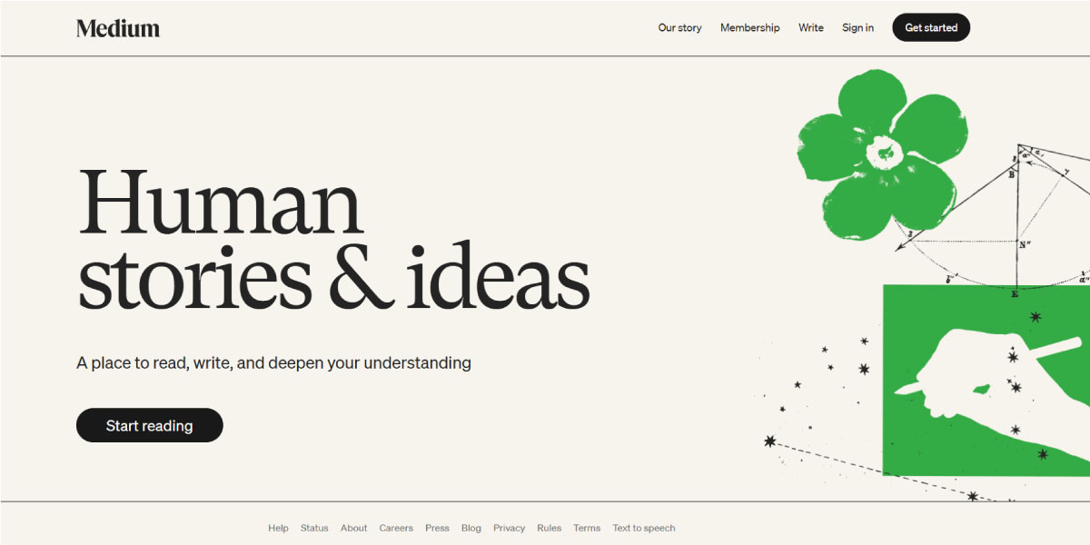 Medium Website Screenshot Medium Website Screenshot