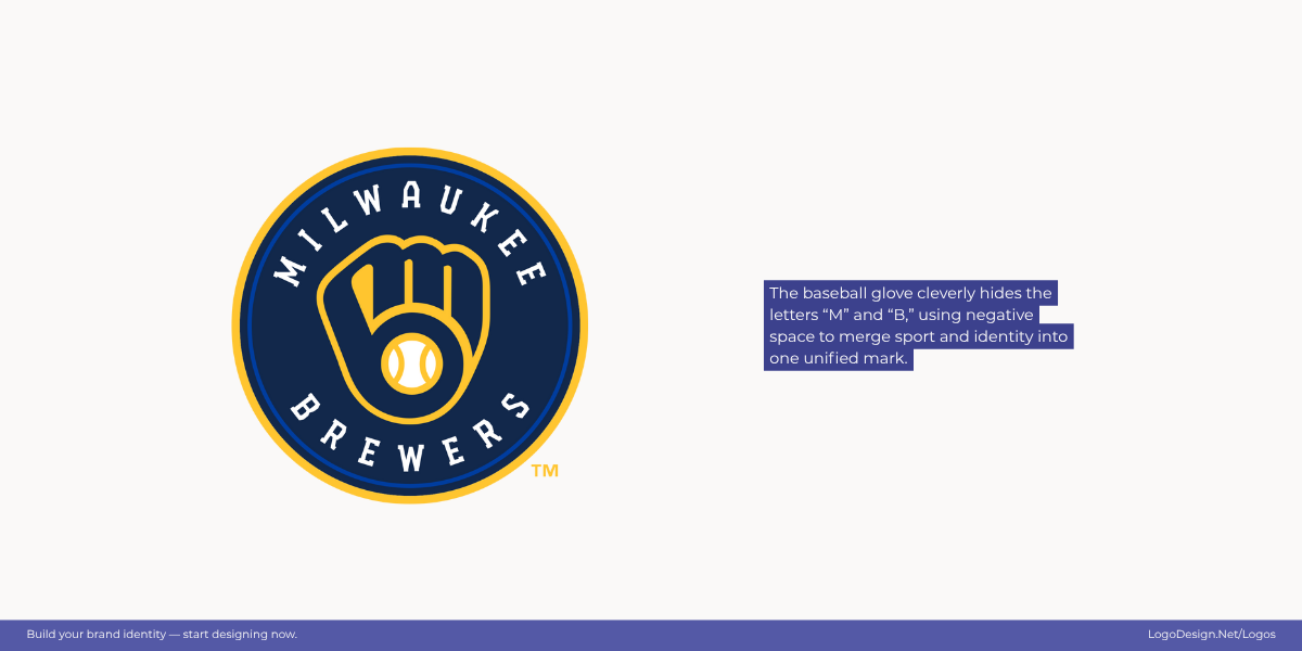 Milwaukee Brewers Logo Figure Ground