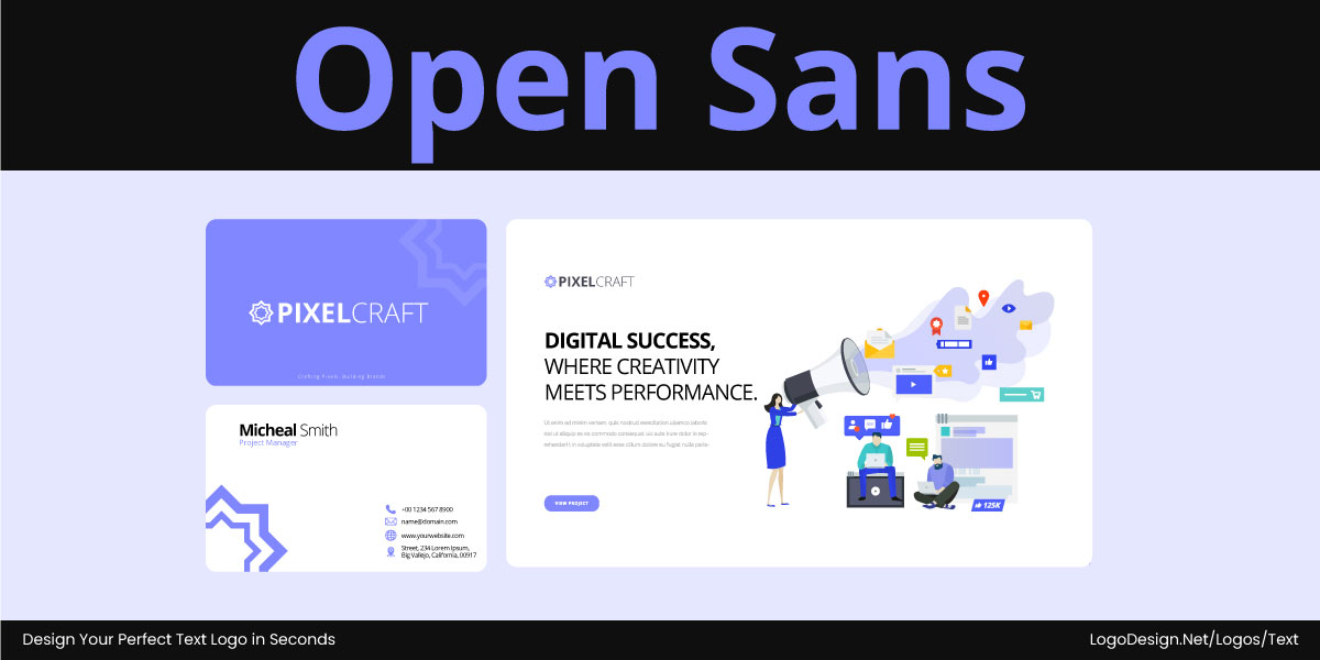 Open Sans On Business Card Vs Open Sans On Website Open Sans On Business Card Vs Open Sans On Website