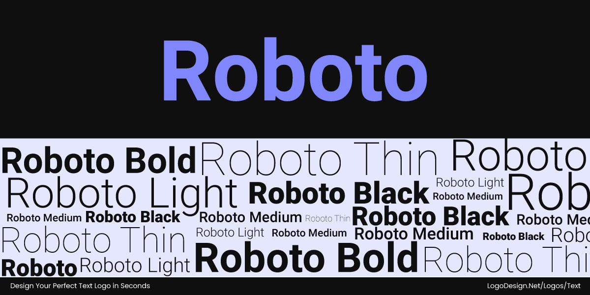 Roboto Font In Different Sizes Roboto Font In Different Sizes