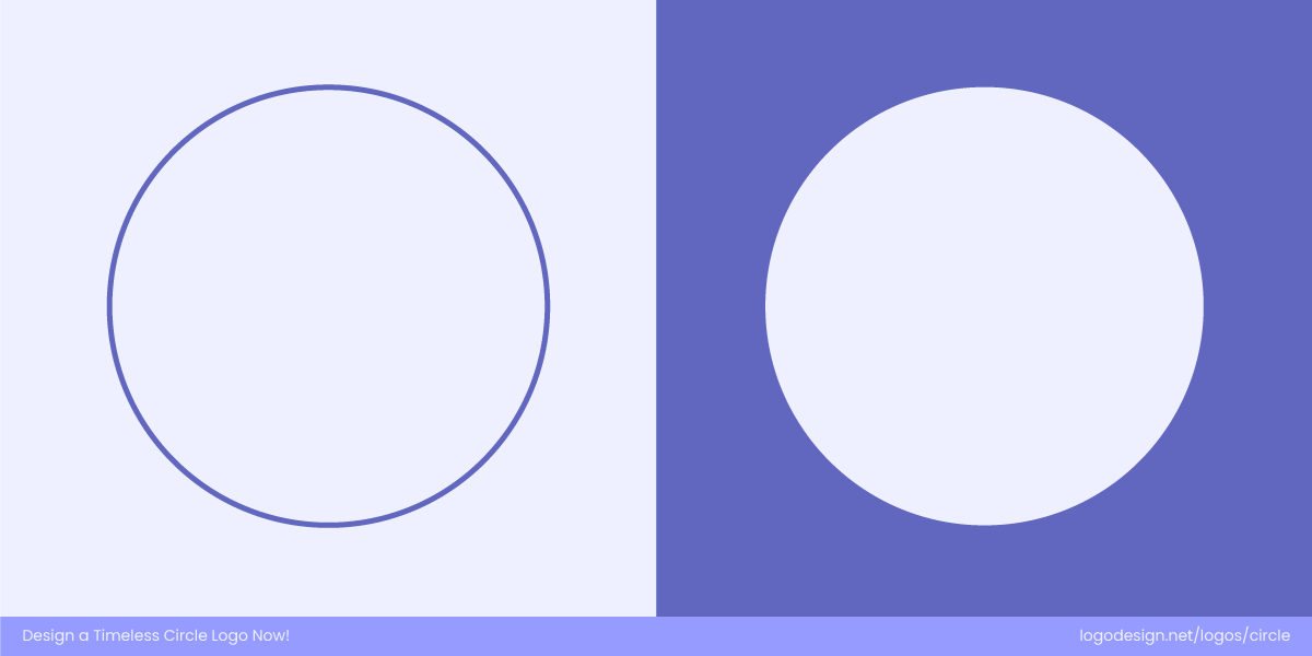 Solid vs Outline Circle Solid vs Outline Circle