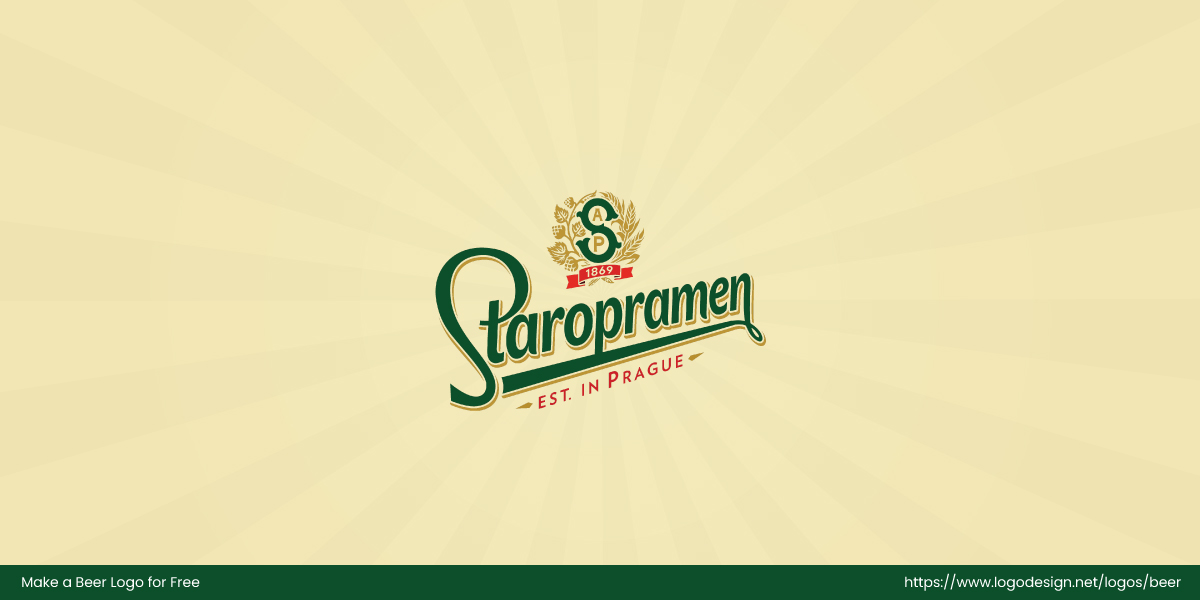 Staropramen beer logo Staropramen beer logo