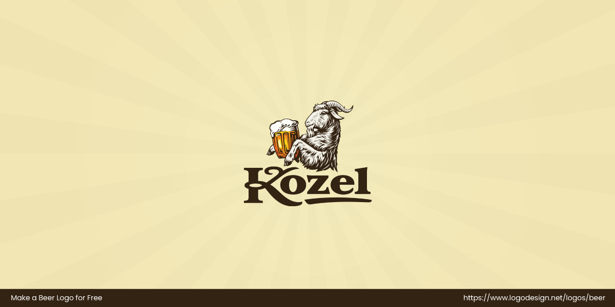 Velkopopovicky Kozel beer logo Velkopopovicky Kozel beer logo