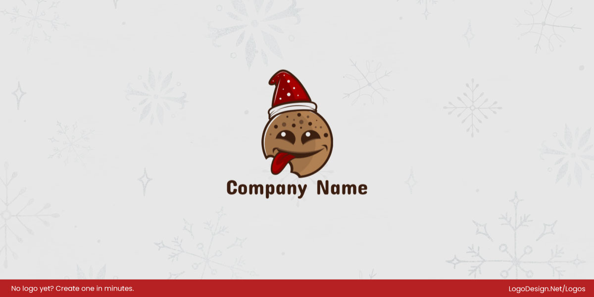 cookie forming santa claus with tongue cookie forming santa claus with tongue