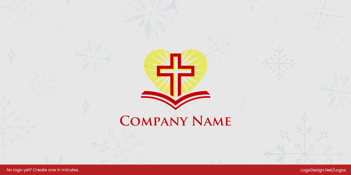 line art cross with open bible in heart line art cross with open bible in heart