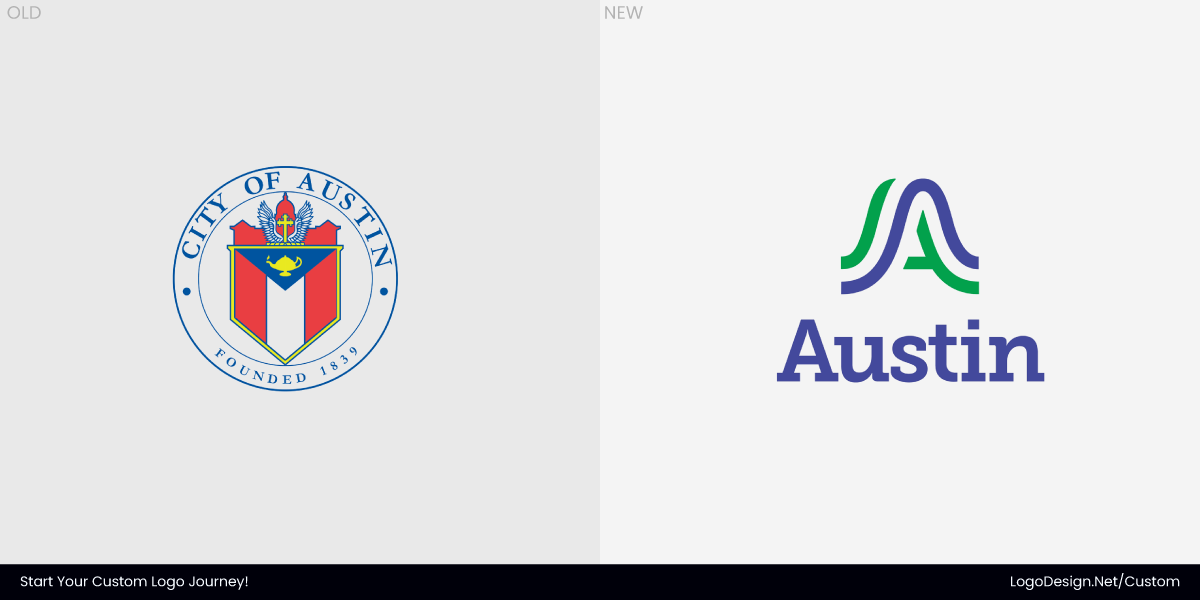 City of Austin Logo New Vs Old