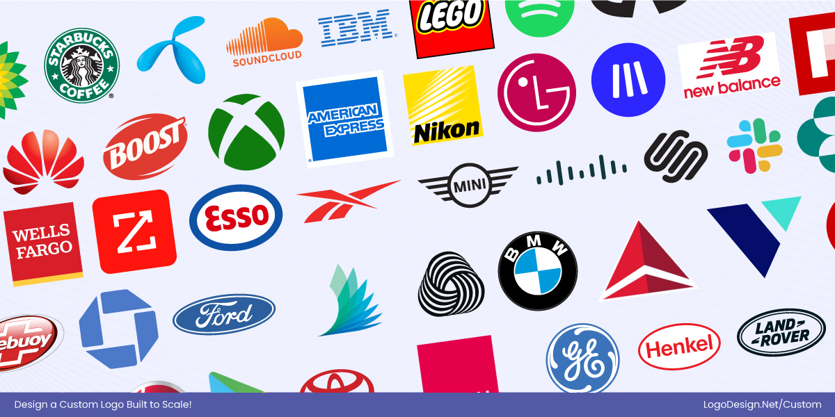 Collage of popular logos