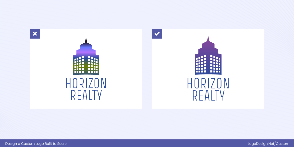 Relying too much on gradients or effects