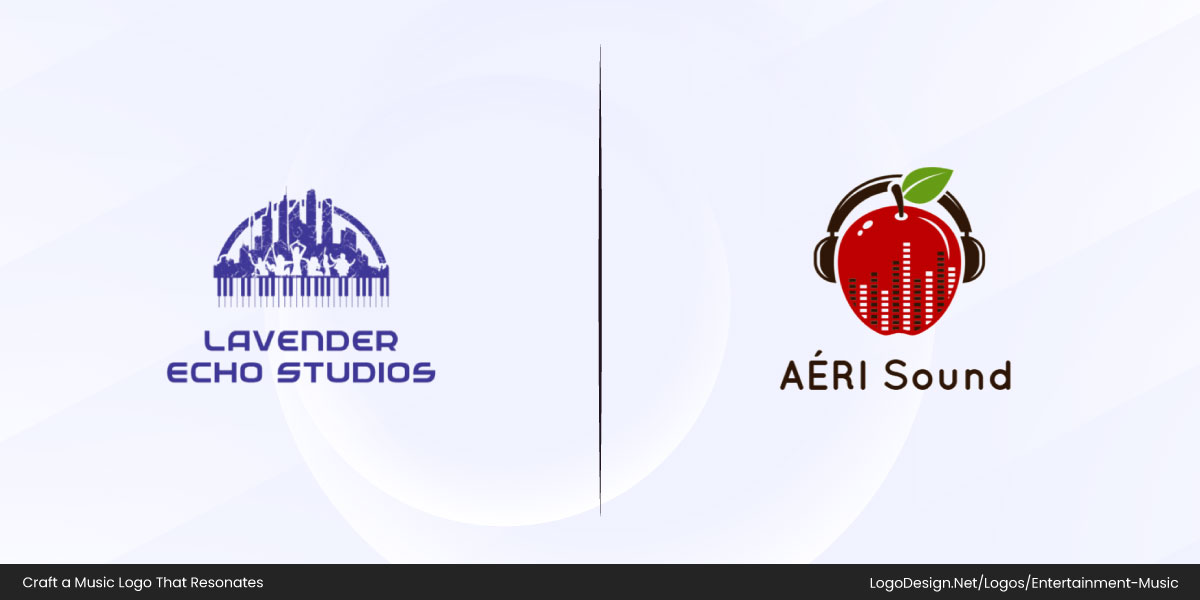 City skyline with dancing crowd and equalizer-in-apple