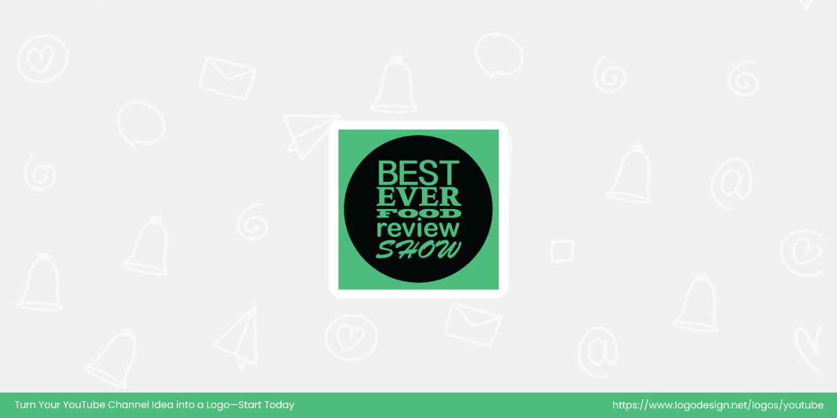 Best Ever Food Review Show Youtube Channel Logo