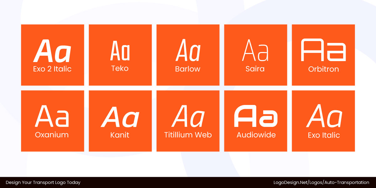 Horizontal or Forward Leaning Typefaces Suggest Motion