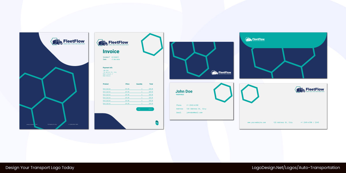 Logo on brand collateral