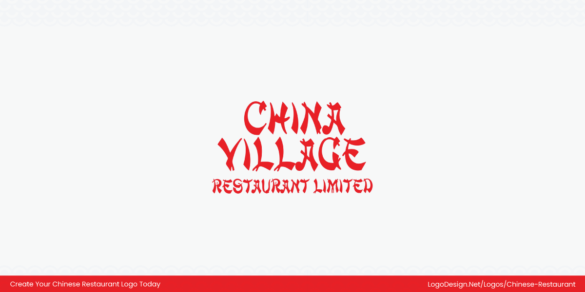 China Village Restaurant Logo